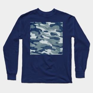 Navy Camouflage Long Sleeve T-Shirt